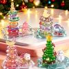 3D Stackable Stickers,Crystal Stacked 3D Building Stickers,DIY 3D Puffy Sticker Kit,3D Relief StackingStickers,Cute DIY Mini Scenes Ornament Decals Craft Kit for Adults & Kids Desktop Decorative (B) view 4