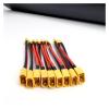 5pcs XT60 To XT30 Connector Adapter Male/Female Plug 10CM 14AWG Silicone Wire Cable For RC Quadcopter CineLog35 Drone Part(5pcs XT30M -XT60F) view 2