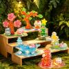 3D Stackable Stickers, DIY Crystal 3D Stacking Puffy Resin Kit, Cute Cartoon Layered Mini Scenes, Reusable Crafts for Adults, Desk Decor, Creative Gift (4mix-a) view 2