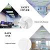 Easter Bunny 4 Pack Fluorescent Light Cover for Drop Ceiling 4 x 2 ft Classroom Magnetic Fluorescent Light Shade Rabbits Spring Floral Easter Eggs Wood Drop Ceiling Supplies for Home Office School view 4