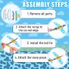 Skylety 50 Pcs Cartoon Story Themed Foam Gliders Airplane Toys for Kids, Foam Paper Airplane, Cartoon Story Birthday Party Favors Goodie Bag Stuffers Outdoor Flying Toys Bulk Prizes for Kids Classroom view 4