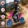 350W 24V Electric Motorcycle for Kids Mini Dirt Bike with 13.67 MPH Top Speed, 12-Mile Range, Rear Suspension, Twist Grip Throttle, Music, and Comfortable Leather Seat view 4