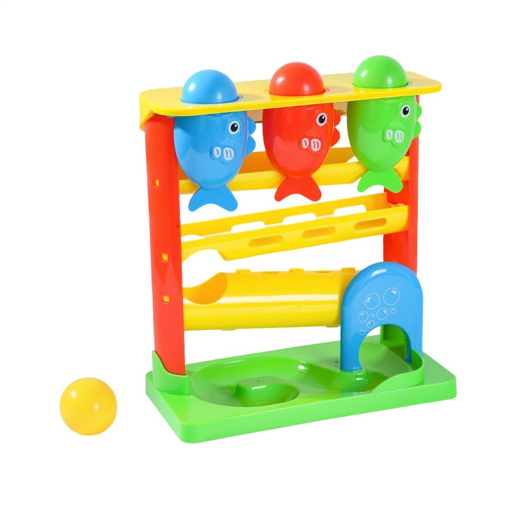 Track Ball Toy for Kids - 25x12.5x27cm Light-Up Tabletop Game | Education Ball Sliding Toy with Music | for Boys Girls Daughter Preschoolers Kindergarten Playroom Balcony Bedroom