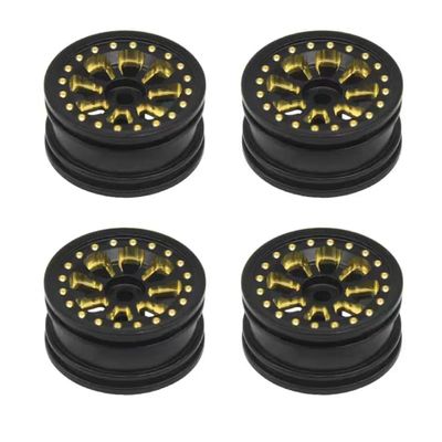 4pcs Brass 0.7" Wheels for Axial 1/30 SCX30 Ford Bronco Jeep Crawler AXI-3310 AXI-3313