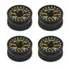 4pcs Brass 0.7" Wheels for Axial 1/30 SCX30 Ford Bronco Jeep Crawler AXI-3310 AXI-3313 view 1