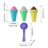7-Piece Beach Toy Set - Ice Cream Cone Spoon | Children's Beach Toys Ice Cream Sand Digging Tools | PP Material ce Cram Mold Scoop 17x7x3cm Boys Teen Family Friends Kids Daughter view 2