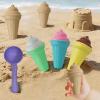 7-Piece Beach Toy Set - Ice Cream Cone Spoon | Children's Beach Toys Ice Cream Sand Digging Tools | PP Material ce Cram Mold Scoop 17x7x3cm Boys Teen Family Friends Kids Daughter view 4