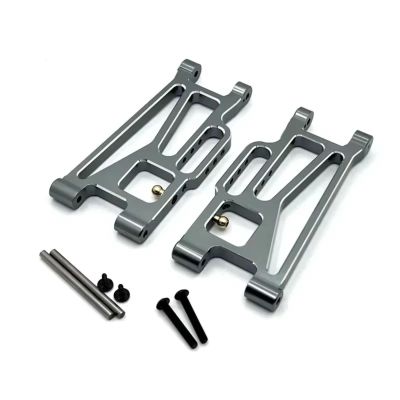RC Car Upgrade Parts for MJX 10208 1/10 rc Car Upgrade Parts Accessories Metal Rear Lower Suspension Arm for Swing(Gray)