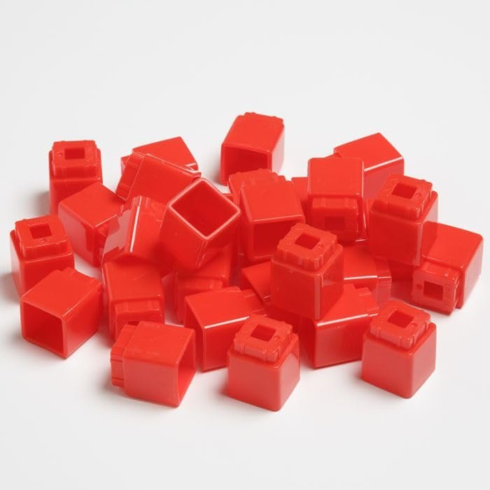 Didax Educational Resources Unifix Cubes, Red, Set of 1,000
