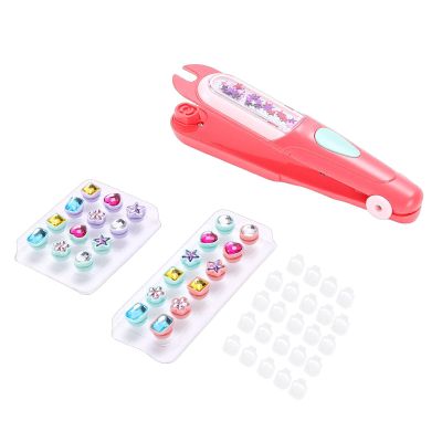 Zopsc Girls Hair Bling Stamper Set with 24 Colorful Decorative Jewelry for Playful Styling