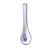 5 Pcs Long Handle Spoons Porcelain Soup Spoon for Ramen Noodles Dumpling Asian Soup Spoon Ceramic Spoons view 1