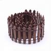 2" x 35inch 1:12 Wood Mini Garden Fence Dollhouse Miniature Picket Fence Doll House Simulation Appliances Props Match Model Accessories Home Life Scene Decor Micro Landscape Fairy Garden Ornaments view 1