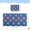 Jynexis Sports Soccer Ball Blue Pattern Cooling 600D Ice Silk Crib Sheets for Girls Baby Boys, Breathable Fitted Sheet 2 Pack for Standard Crib and Toddler Mattress, Soft Summer Bedding view 2
