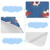 Jynexis Sports Soccer Ball Blue Pattern Cooling 600D Ice Silk Crib Sheets for Girls Baby Boys, Breathable Fitted Sheet 2 Pack for Standard Crib and Toddler Mattress, Soft Summer Bedding view 4