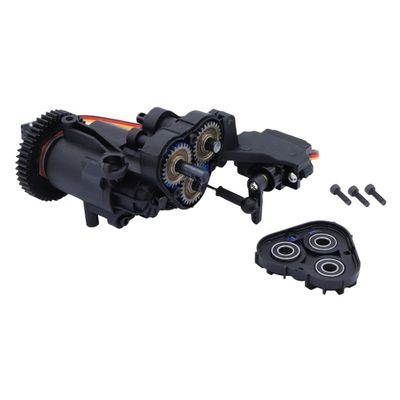 Dual Speed Gearbox with Servo and Transmission Internal Gears Compatible with 1/10 RC Crawler TRX6