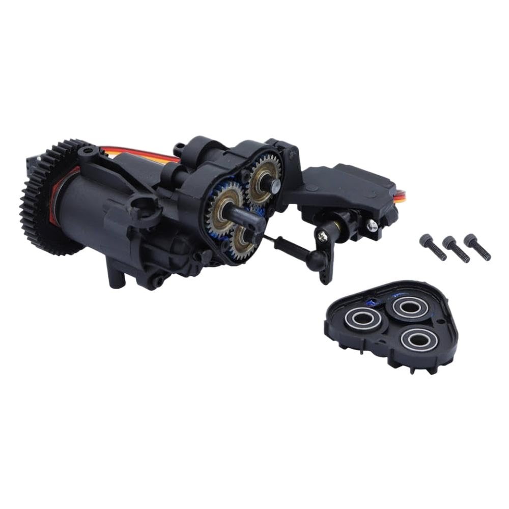 Dual Speed Gearbox with Servo and Transmission Internal Gears Compatible with 1/10 RC Crawler TRX6
