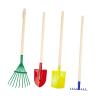 4X Kids Garden Tool Set Toy Gardening Tools Girls Spade Rake Wooden Handled view 1