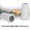 2pcs Aluminum Alloy Rear Axles Bushing, RC Car Rear Suspension Bushing, CNC Precision Machined Bushing with High Strength for Wraith AX90018 90020 1/10 Scale RC Vehicle (Silver) view 2