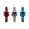 JAECQDDM Double-Ended Metal Nozzle with M4 Thread and Nut for RC Tank Models - Aluminum Accessory in Blue, Silver, or Red(1pc red) view 1