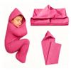 Sleep Pod 360 Wrap Wearable Blanket Soft and Comfortable Snuggle Breathable Washable Sensory Sleep Sack for Adults, Indoor Outdoor Use(Pink,X-Small) view 1