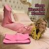 Sleep Pod 360 Wrap Wearable Blanket Soft and Comfortable Snuggle Breathable Washable Sensory Sleep Sack for Adults, Indoor Outdoor Use(Pink,X-Small) view 2