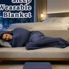 Sleep Pod 360 Wrap Wearable Blanket Soft and Comfortable Snuggle Breathable Washable Sensory Sleep Sack for Adults, Indoor Outdoor Use(Blue,Small) view 3