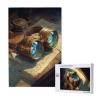 RMYRHQ Steampunk Engineer's Goggles On Old Schematics Wood Jigsaw Puzzles Adult 1000 Pieces Industrial Fantasy Puzzle Relaxing Activity Great for Puzzle Collectors Thanksgiving and Birthday Gifts view 2