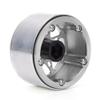 4pcs 2.2inch Aluminum Alloy RC Wheel Hubs for 1/10 Scale RC Car, CNC Machined Replacement Hub for SCX10 RR10 90048 with Enhanced Stability and Durability (Silver) view 4