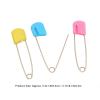10pcs Toddler Safety Pins Baby Safety Pins, Diaper Pins for Cloth Diapers Stainless Steel ABS Plastic Safe Locking Closures Ultra Durable Colorful Red, Yellow, Pink, Blue, Green, view 2