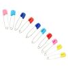 10pcs Toddler Safety Pins Baby Safety Pins, Diaper Pins for Cloth Diapers Stainless Steel ABS Plastic Safe Locking Closures Ultra Durable Colorful Red, Yellow, Pink, Blue, Green, view 4