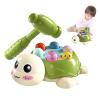 Mole Hammering Game for Kids - Turtle Shape Interactive Fun Cute,Table Game Whacking Toy | for Boys Girls Children Birthday Christmas New Year Preschool Kindergarten view 1