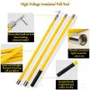 High Voltage Electrical Hook, Epoxy Insulated Pole Safety Tool for Power Line Operations 10-220kV, 6.6ft Length, 2-Section Design view 4