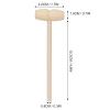 Phefop 30Pcs Wooden Hammer Wooden Mallet Crab Hammer for Kids Safe Birch Material Improves Grip Hand Eye Coordination for Smashing Cakes Chocolate Eggs Toys view 4