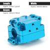 Aluminum Alloy RC Gearbox Upgrade Parts, Wireless Remote Control Gear Box for WL 1/28 K969 K989 P929 Car, Lightweight Durable RC Accessory with Screws and L Wrench (Blue K989-24B) view 4