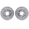 KarParts360 Rotor Set | Cast Iron | Silver | Vented Rotor | Excluded Calipers | Drilled And Slotted view 2