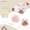 1.8 LB Winged Unicorn Weighted Stuffed Animal | Microwavable Heatable & Coolable Heating Pad with Tourmaline Beads & Lavender | Long Lasting Cozy Warmth Plush Toy | Includes Gift Box & Greeting Card view 2