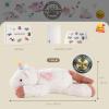 1.8 LB Winged Unicorn Weighted Stuffed Animal | Microwavable Heatable & Coolable Heating Pad with Tourmaline Beads & Lavender | Long Lasting Cozy Warmth Plush Toy | Includes Gift Box & Greeting Card view 3