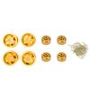 4Pcs RC Wheel Hub with Short Adapter, Aluminum Alloy RC Car Accessories for WPL B14 B24 B16 B36 Q60 Q61 Q62, Durable Replacement Parts for 1/16 Remote Control Cars (Gold) view 1
