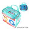Children's 26 English Letters Cloth Book, Washable Soft Fabric Learning Book, Interactive Alphabet Toy for Toddlers with Storage Bag, Safe Polyester Material for Early Language Dev view 2