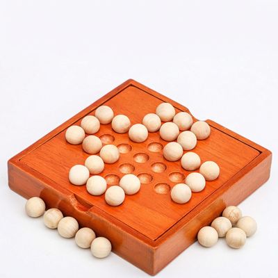 Square Wooden Tweezer Drop Activity for Seniors Fine Motor Practice, 14x14cm Board, Reduces Boredom, Soothes Anxiety, Promotes Relaxation, Safe Smooth Edges, 200g