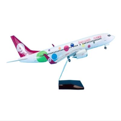 ALHROEUO Miniature Scale 1 85 for B737-800 ABS Die-Casting Airplane Model with Wheels & Led Light Souvenir Flying Toy Game Kits