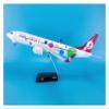 ALHROEUO Miniature Scale 1 85 for B737-800 ABS Die-Casting Airplane Model with Wheels & Led Light Souvenir Flying Toy Game Kits view 2