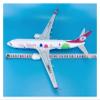 ALHROEUO Miniature Scale 1 85 for B737-800 ABS Die-Casting Airplane Model with Wheels & Led Light Souvenir Flying Toy Game Kits view 3