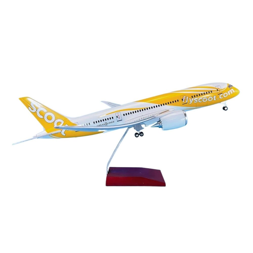 ALHROEUO Miniature Scale 1 130 for B787 ABS Die-Casting Airplane Model with Wheels Home Decor Souvenir Flying Toy Game Kits