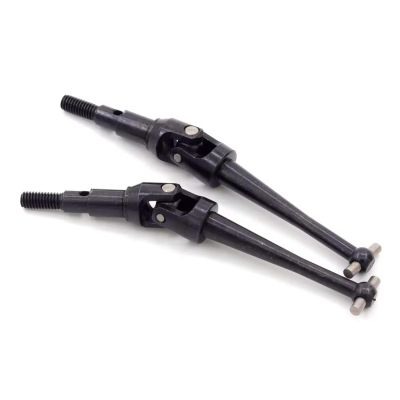 2Pcs 83mm Steel CVD Universal Joint Drive Shafts M4 Thread for MJX for HG 1/14 14209 14210 for 1/16 16207 16208 RC Car Upgrade Parts (Black)