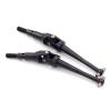 2Pcs 83mm Steel CVD Universal Joint Drive Shafts M4 Thread for MJX for HG 1/14 14209 14210 for 1/16 16207 16208 RC Car Upgrade Parts (Black) view 1