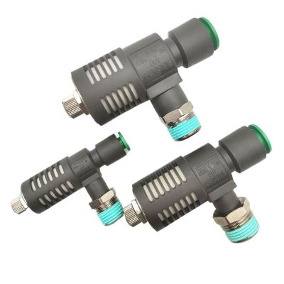 1PCS exhaust valve with throttling muffler ASV310F ASV410F ASV510F-01-02-03-04-06S-08S-10S-12S(ASV310F-02-06S)