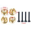 4PCS Hex Wheel Hub Adapters with Brass Counterweight Conversion Compatible with 1/18 Kyosho Jimny RC Crawler Car view 2