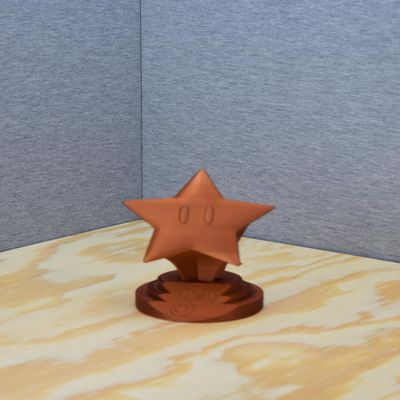 3D Printed Mari0 Racing Trophy Set - Gold, Silver, Bronze - 6 Inch Collectible Display Award (Third Place)