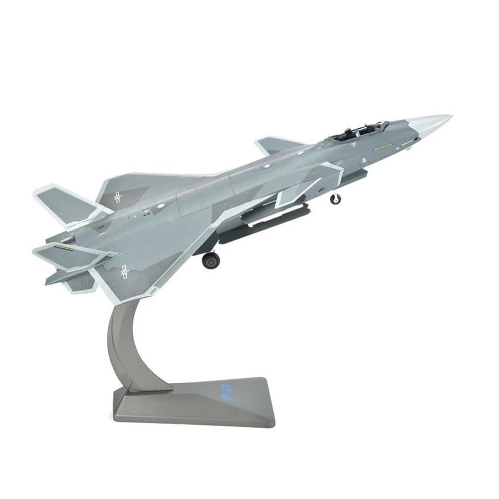 ALHROEUO Miniature Scale 1 48 Scale Aircraft Fighter Grey Military Model Simulation Souvenir Ornaments Collection Adult Gift Flying Toy Game Kits